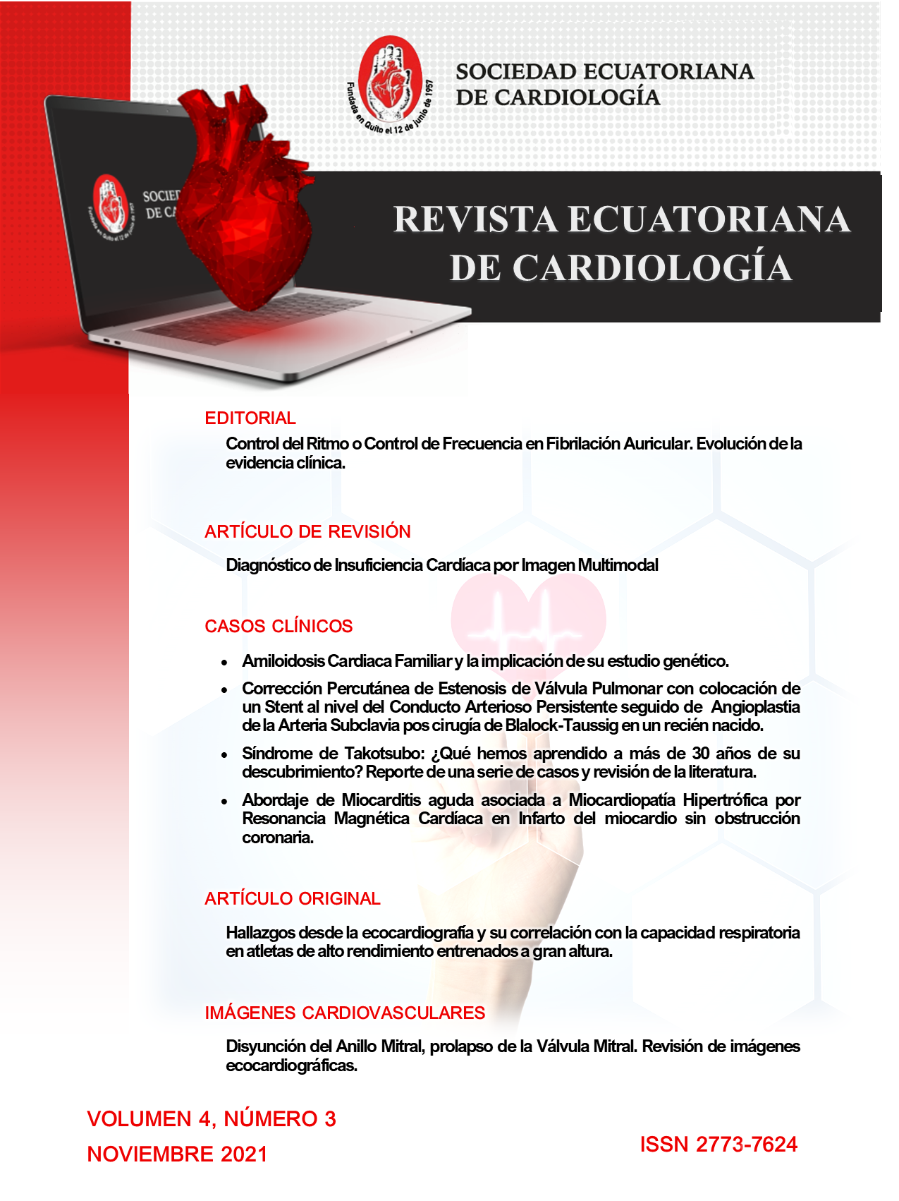 					Ver Vol. 4 Núm. 3 (2021): Revista Ecuatoriana de Cardiología
				